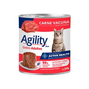 Lata Agility Gato Sabor Carne 340gr