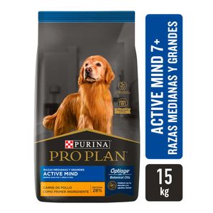 Pro Plan Active Mind Perro Adulto 7+ Raza Mediana y Grande 15kg