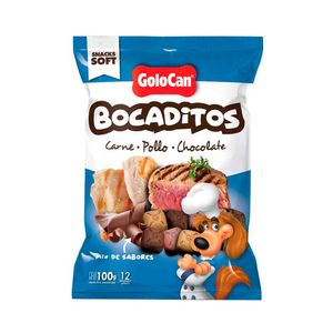 Bocaditos Golocan Carne, Pollo y Chocolate 100gr