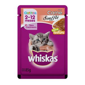 Sobre Whiskas Gatito Soufflé Carne 85gr