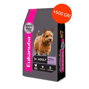 Eukanuba Perro Adulto Raza Pequeña 3kg + 600gr GRATIS