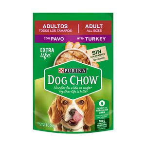 Sobre Dog Chow Perro Adulto  con Pavo 100 gr