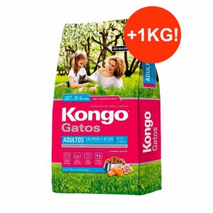 Kongo Gato Adulto Salmón y Atún 8kg + 1kg GRATIS