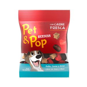 Snack Pet & Pop 75gr 5 Unidades