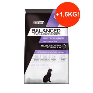Balanced Gato Adulto Pollo y Arroz 7,5kg + 1,5kg GRATIS