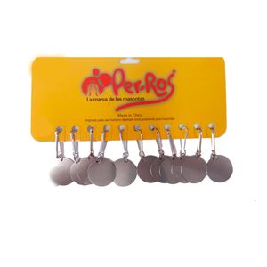 Chapita Identificadora Redonda De Metal 1 Unidad