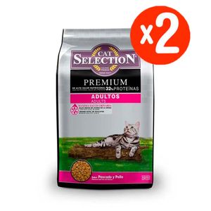 Cat Selection Adulto 10kg + 2kg GRATIS x 2 Unidades