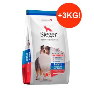 Sieger Perro Adulto 15kg + 3kg GRATIS