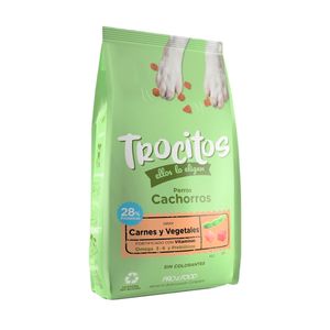Trocitos Perro Cachorro Carne y Vegetales 8kg