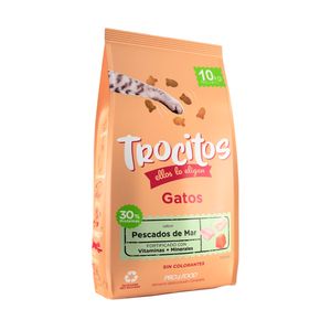Trocitos Gato Adulto Sabor Pescados De Mar 10kg