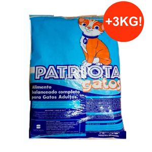 Patriota Gato Adulto 12kg + 3kg GRATIS