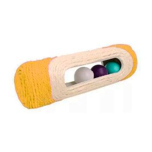 Rascador Sisal Tubo Con 3 Pelotas 28cm x 8cm