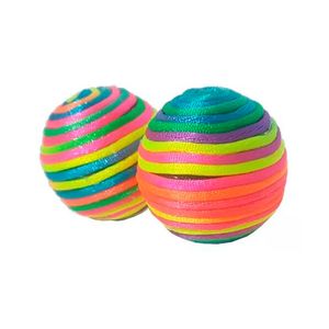 Juguete Pelota Arcoiris Gato 2 Unidades