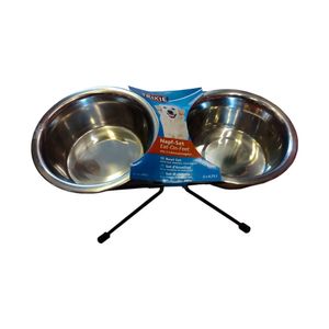 Comedero Acero Con Base 2 x 0,75lts 15cm