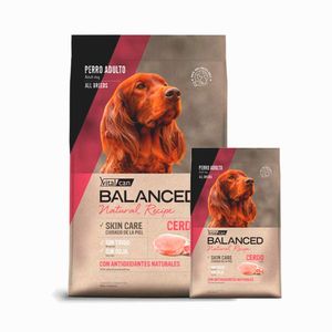 Balanced Natural Recipe Perro Adulto Cerdo 15kg + 3kg GRATIS