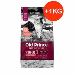 Old Prince Gato Castrado Proteínas Noveles Cordero y Arroz 7,5kg + 1kg GRATIS