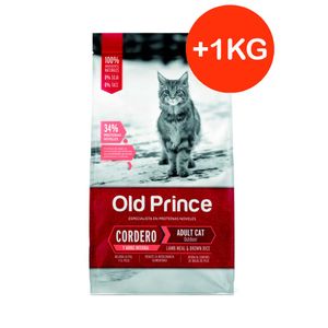 Old Prince Gato Adulto Proteínas Noveles Cordero y Arroz 7,5kg + 1kg GRATIS