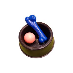 Kit Comedero Para Cachorro + Juguete