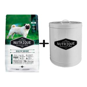 Nutrique Dog Healthy Weight 15kg + Tacho Nutrique Grande de REGALO