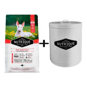 Nutrique Perro Skin Sensitive 15kg + Tacho Nutrique Grande de REGALO