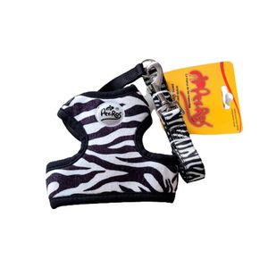 Arnés Con Correa Animal Print Talle S