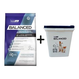 Balanced Perro Senior Raza Grande +7 Años 3kg + Almacenadora de REGALO