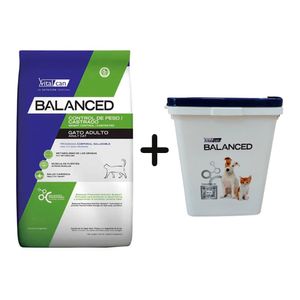 Balanced Gato Castrado Control Peso 7,5kg + Almacenadora de REGALO