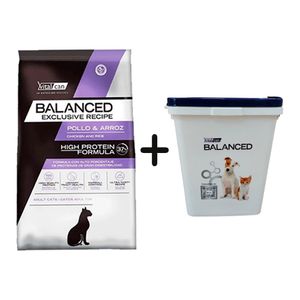 Balanced Gato Pollo y Arroz 7,5kg + Almacenadora de REGALO