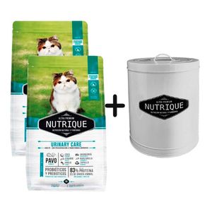 2 Unidades Nutrique Gato Urinary Care 7,5kg + Tacho Grande de REGALO