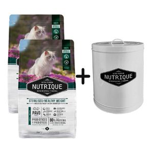 2 Unidades Nutrique Gato Castrado o Sobrepeso 7,5kg + Tacho de REGALO