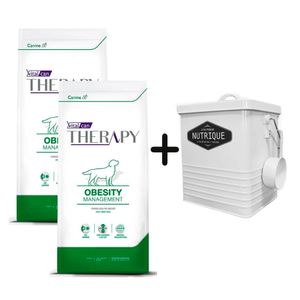 2 Unidades Therapy Perro Obeso 2kg + Tacho de REGALO