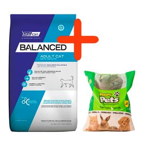 Combo Balanced Gato Adulto 7,5kg + Poopy Pets Cama 5kg