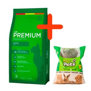 Combo Premium Gato Adulto 7,5kg + Poopy pets cama 5kg