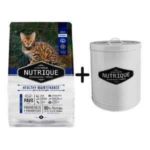 Nutrique Gato Adulto Healthy M. 7,5kg + Tacho Grande Nutrique de REGALO