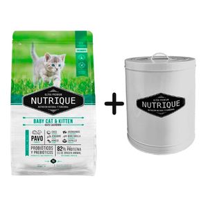 Nutrique Baby Cat & Kitten 7,5kg + Tacho Grande Nutrique de REGALO