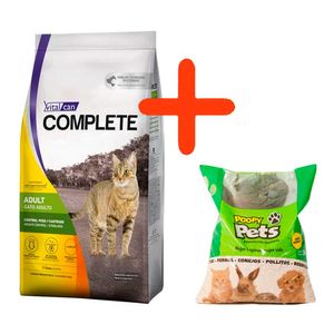Combo Complete Gato Adulto Castrado / Control Peso 7,5kg + Poopy Pet Cama 5kg