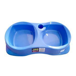 Comedero Duplo Zooplast Grande Azul 1300ml