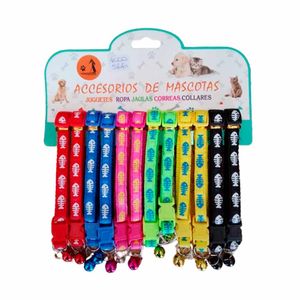 Collar Gato Ajustable Con Cascabel