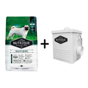 Nutrique Perro Healthy Weight 3kg + Tacho Chico de REGALO