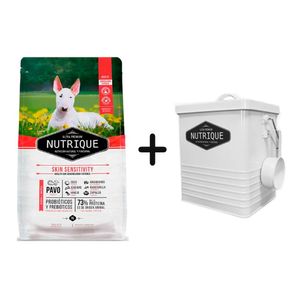 Nutrique Perro Skin Sensitive 3kg + Tacho Chico de REGALO