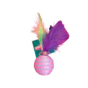 Pelota Sisal De Colores Con Plumas