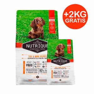 Nutrique Perro Cachorro Raza Pequeña 3kg + 2 Bolsas de 1kg GRATIS