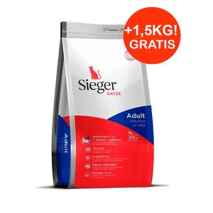 Sieger Katze Gato Adulto 7,5kg + 1,5kg GRATIS