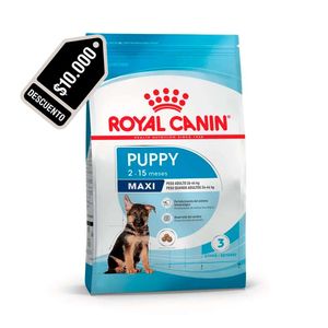 PROMO Royal Canin Maxi Perro Puppy 15kg - $10.000 Descuento