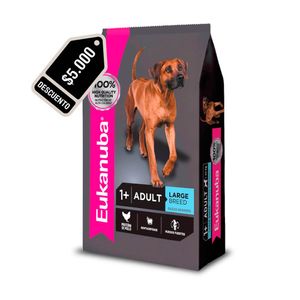 PROMO Eukanuba Perro Adulto Raza Grande 15kg - $ 5.000 Dto.