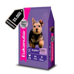 PROMO Eukanuba Perro Puppy Raza Pequeña 15kg - $ 5.000 Dto.