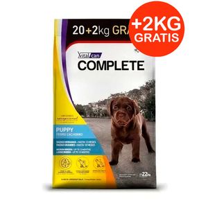 Complete Perro Cachorro Raza Mediana y Grande 20kg + 2kg GRATIS