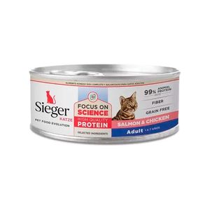Lata Sieger Gato Katze Sabor Salmón y Pollo 90gr
