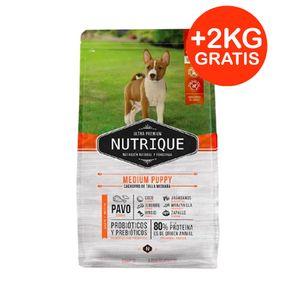 Nutrique Perro Cachorro Raza Mediana 12kg + 2kg GRATIS