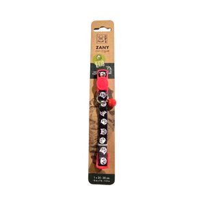 Collar Zany Gato Cat Eco Rojo/Negro